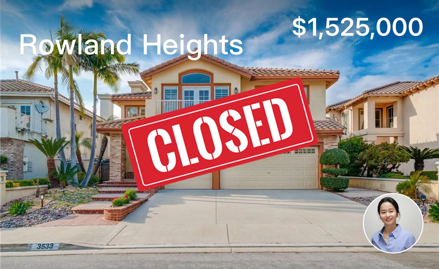 Rowland Heights · Closed — Nana Huang transaction poster