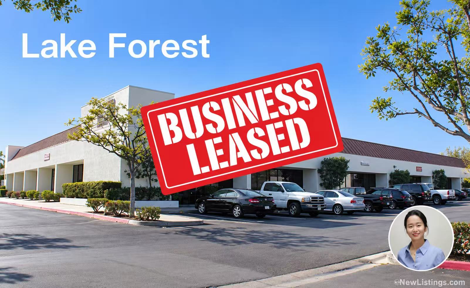 Lake Forest · Commercial lease completed — Nana Huang transaction poster