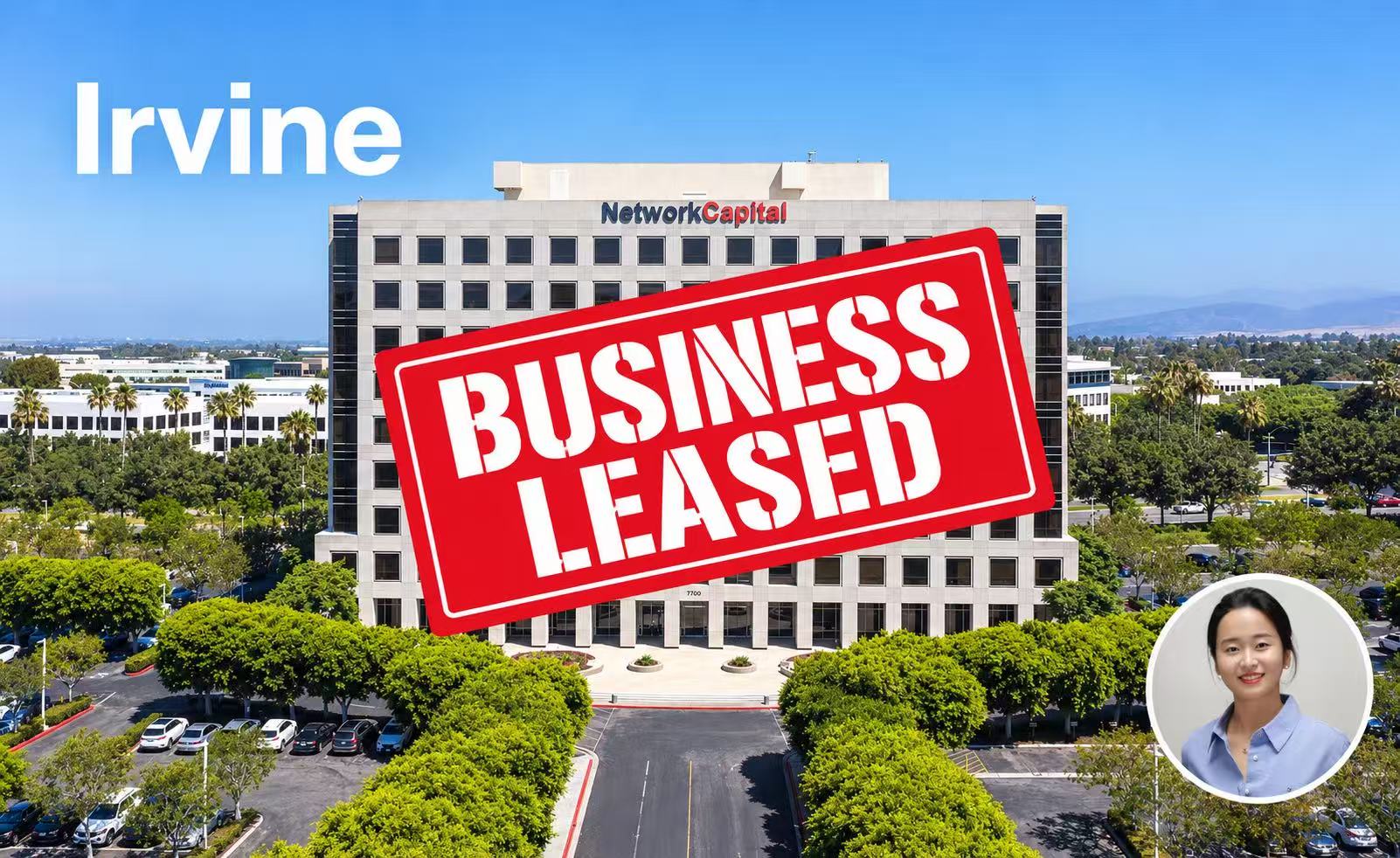 Irvine · Commercial lease completed — Nana Huang transaction poster