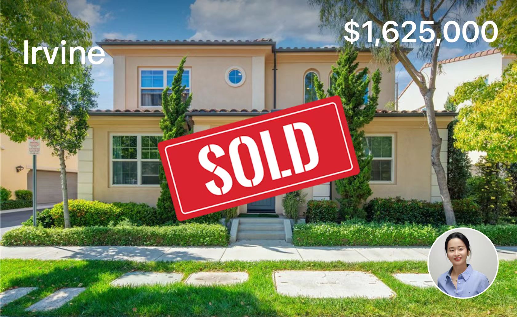 Irvine · Sold — Nana Huang transaction poster